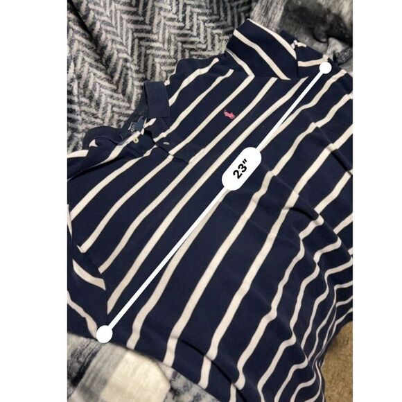 Polo Ralph Lauren Men's Polo Shirt XL Navy White Stripes - Picture 6 of 8